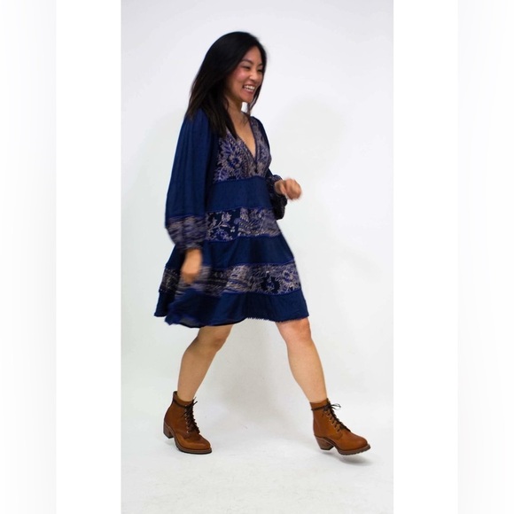 FREE PEOPLE My Love Mini Peasant Dress EUC Size - S - Picture 6 of 14